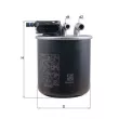 MAHLE KL 942 - Filtre à carburant