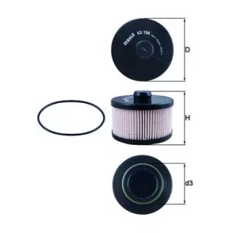 Filtre à carburant MAHLE OEM A4614770015