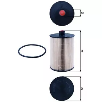 Filtre à carburant MAHLE OEM 2D0127159