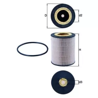 Filtre à carburant MAHLE KX 267D