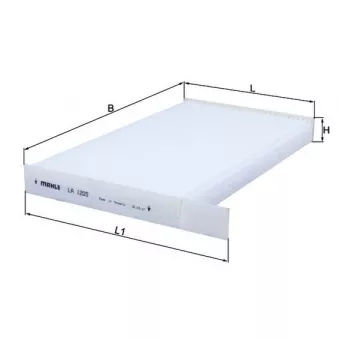 Filtre, air de l'habitacle MAHLE OEM B78911FC0A