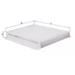 MAHLE LA 344 - Filtre, air de l'habitacle
