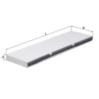Filtre, air de l'habitacle MAHLE OEM A0028352547