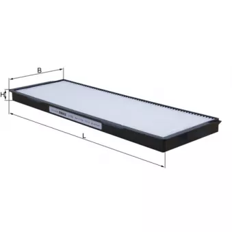 Filtre, air de l'habitacle MAHLE LA 502
