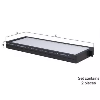 Filtre, air de l'habitacle MAHLE OEM 971334P000