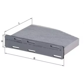 Filtre, air de l'habitacle MAHLE LAK 181