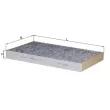 MAHLE LAK 93 - Filtre, air de l'habitacle