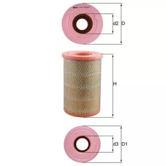 Filtre à air MAHLE OEM 16546VM00A