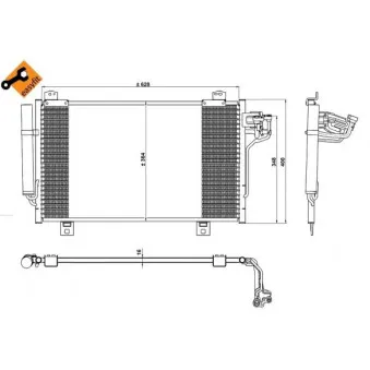 Condenseur, climatisation NRF 350229