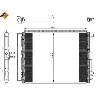 NRF 350230 - Condenseur, climatisation