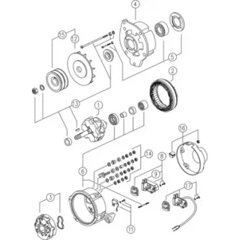 Alternateur MAHLE OEM A0131547302
