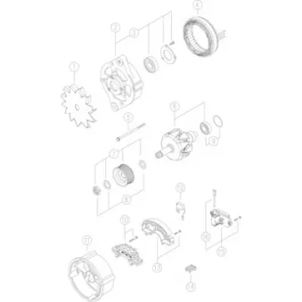 Alternateur MAHLE MG 145