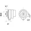 MAHLE MG 205 - Alternateur