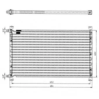 Condenseur, climatisation NRF 35063 pour VOLVO F10 F 10/320 - 310cv