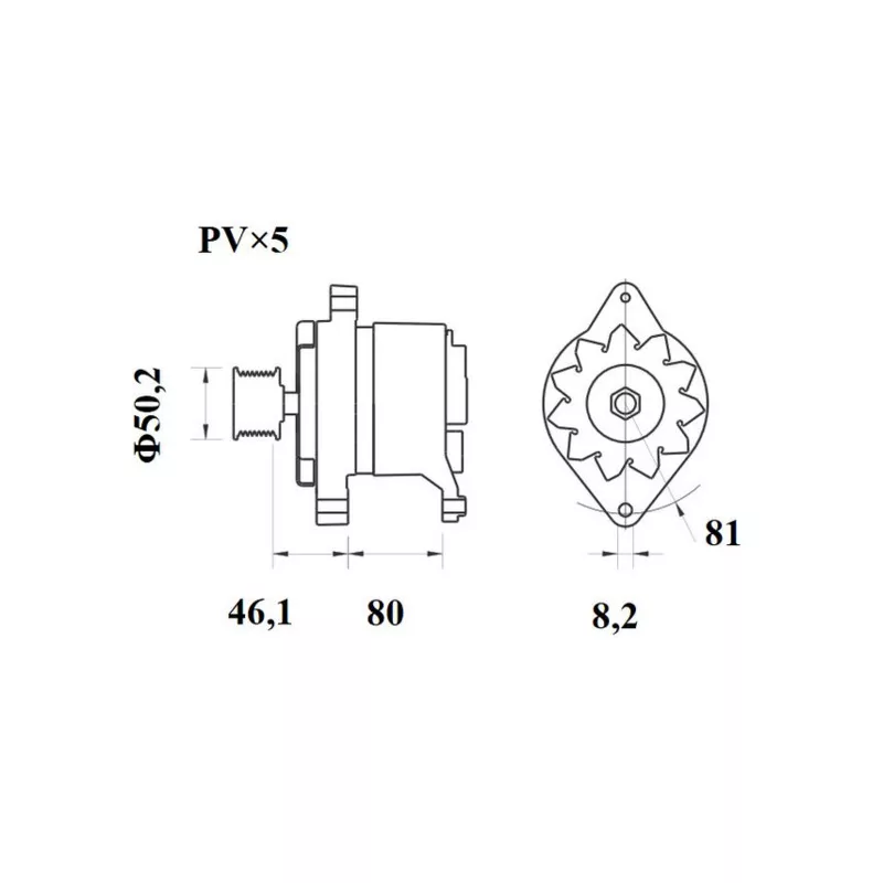Alternateur MAHLE MG 250 - Visuel 1
