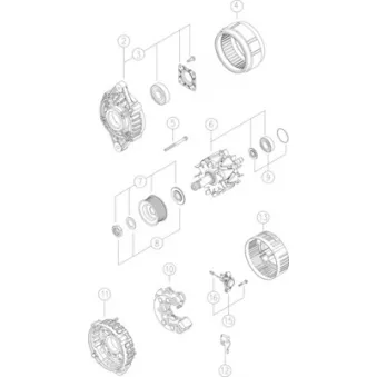 Alternateur MAHLE MG 308