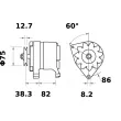 MAHLE MG 341 - Alternateur