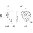 MAHLE MG 348 - Alternateur