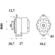 MAHLE MG 462 - Alternateur