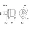 MAHLE MG 525 - Alternateur