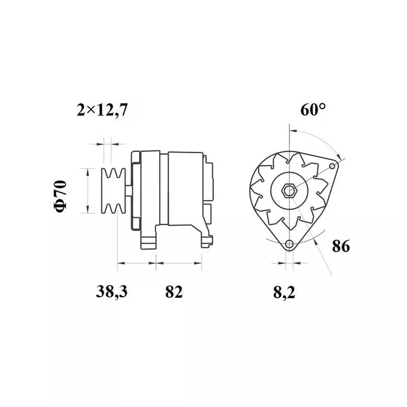 Alternateur MAHLE MG 539 - Visuel 1