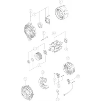 Alternateur MAHLE OEM 0101540502