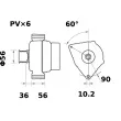 MAHLE MG 574 - Alternateur
