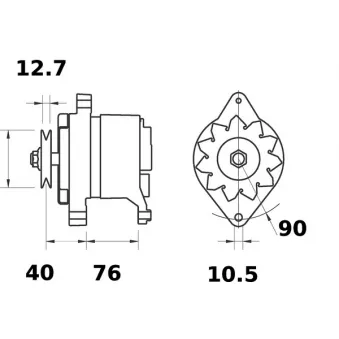 Alternateur MAHLE OEM LR170427B
