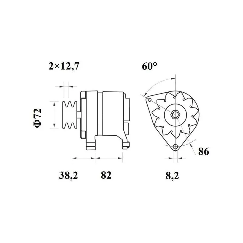Alternateur MAHLE MG 590 - Visuel 1