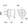 MAHLE MG 592 - Alternateur