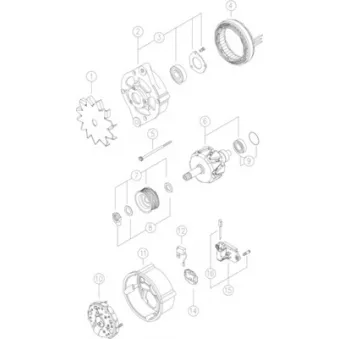 Alternateur MAHLE MG 597
