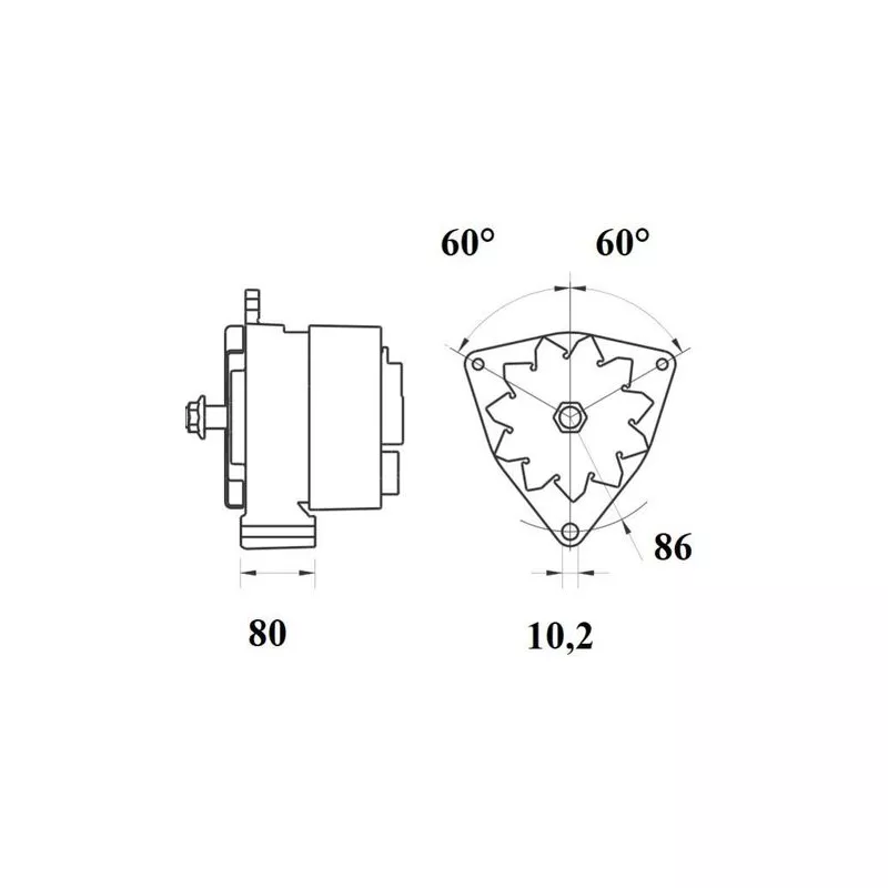 Alternateur MAHLE MG 658 - Visuel 1