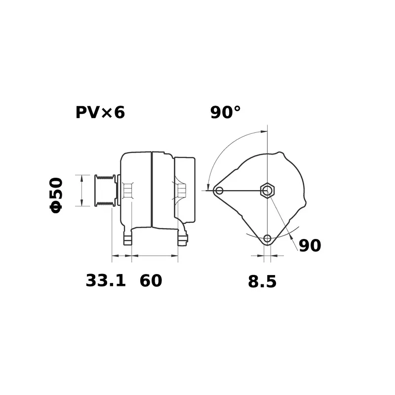 Alternateur MAHLE MG 7 - Visuel 1