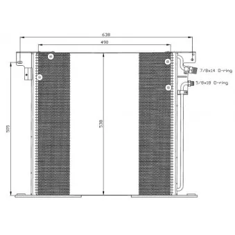 Condenseur, climatisation NRF 35305