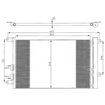 NRF 35330 - Condenseur, climatisation