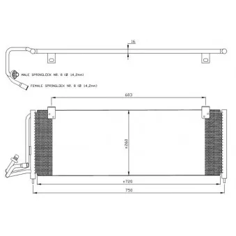 Condenseur, climatisation THERMOTEC KTT110266