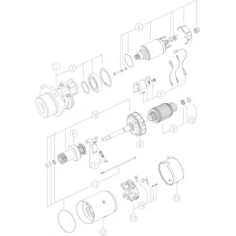 Démarreur MAHLE OEM 3283813
