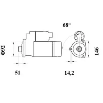 Démarreur MAHLE OEM M9T82179