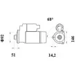 MAHLE MS 1040 - Démarreur