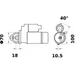 MAHLE MS 136 - Démarreur