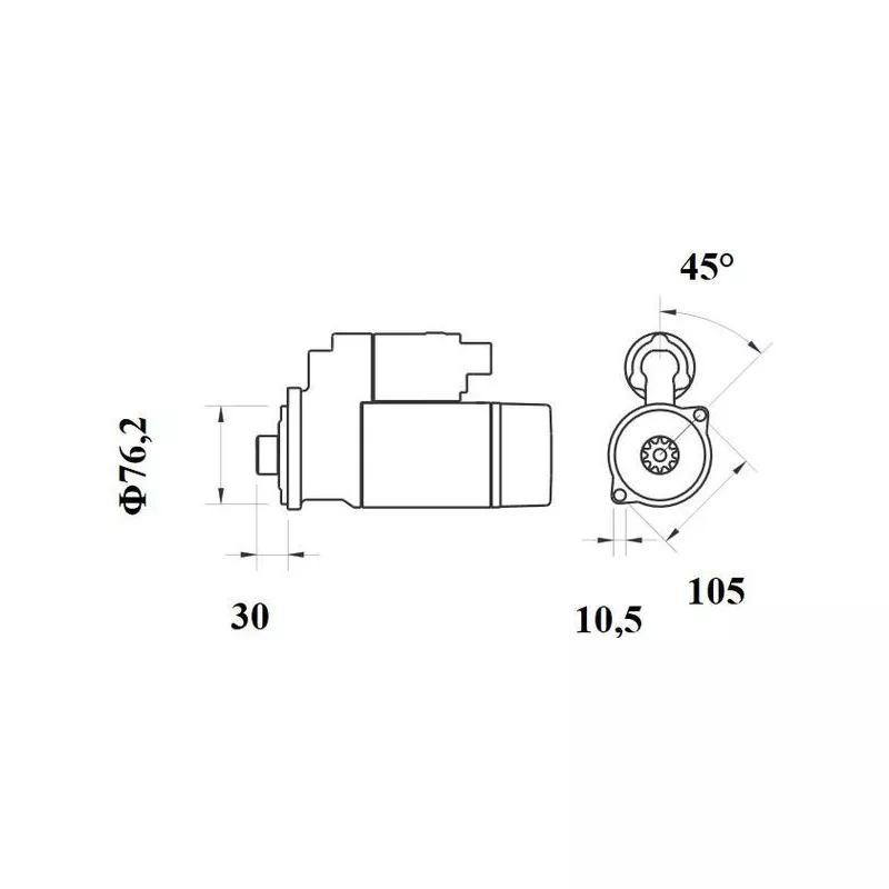 Démarreur MAHLE MS 160 - Visuel 1
