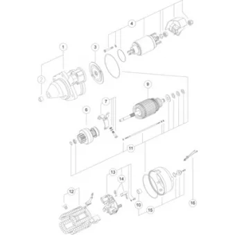 Démarreur MAHLE OEM 7701013039