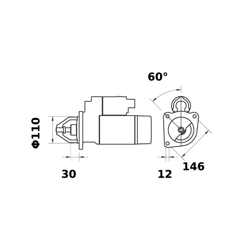 Démarreur MAHLE MS 317 - Visuel 1