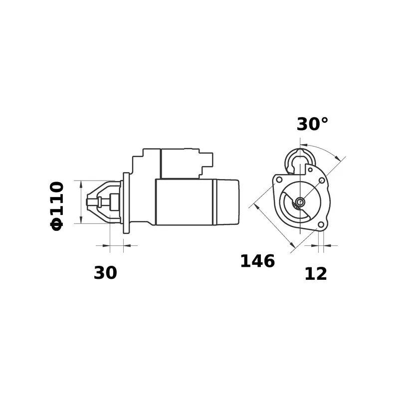 Démarreur MAHLE MS 350 - Visuel 1