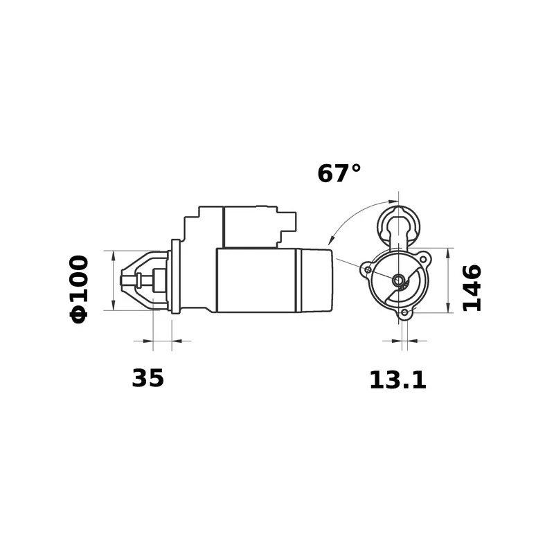 Démarreur MAHLE MS 360 - Visuel 1