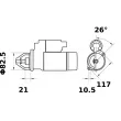 MAHLE MS 361 - Démarreur