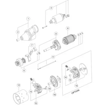 MAHLE MS 372 - Démarreur