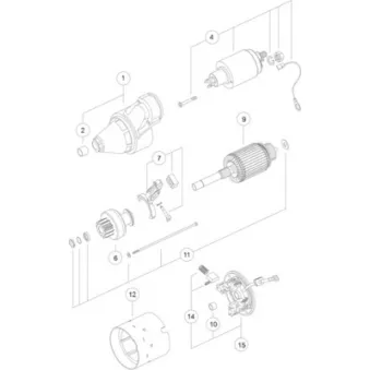 MAHLE MS 375 - Démarreur