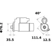 MAHLE MS 381 - Démarreur