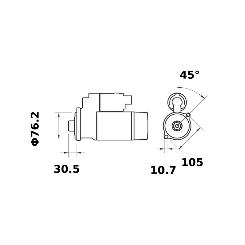 Démarreur MAHLE MS 413 - Visuel 1